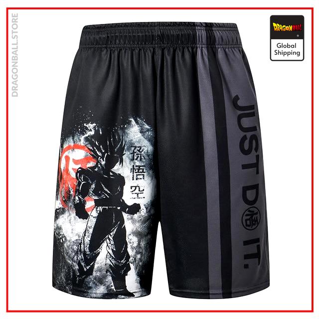 Dragon Ball Shorts Premium Ssj Goku Kanji Shorts Dbm Dragon