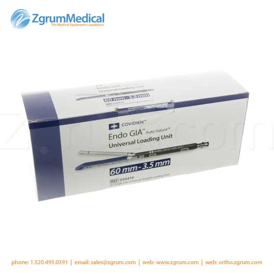 Covidien Auto Suture 030414 Endo GIA Universal 60 3.5 Straight Blue Zgrum Medical
