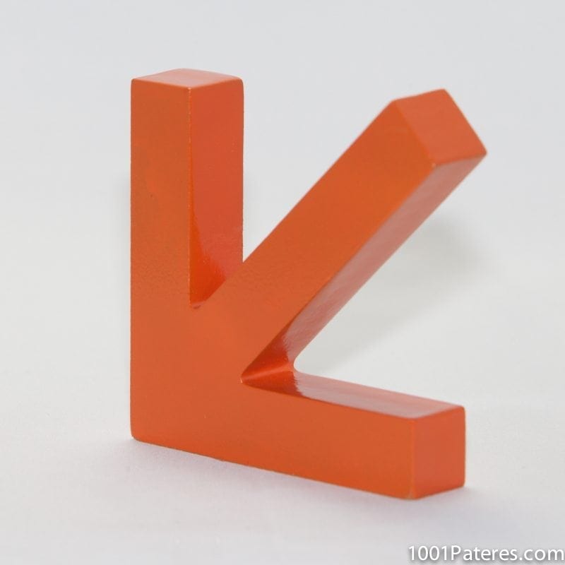 Image 1001 Patère Porte manteau fleche orange dans le site N°1 de patère et porte-manteaux de france