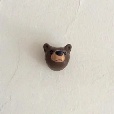 Patère décorative ZOO CapVenture tête d'ours brun chez 1001 Patères