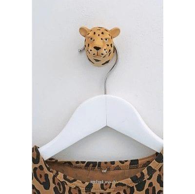 Image 1001 Patère Patere capventure tete de leopard animal dans le site N°1 de patère et porte-manteaux de france