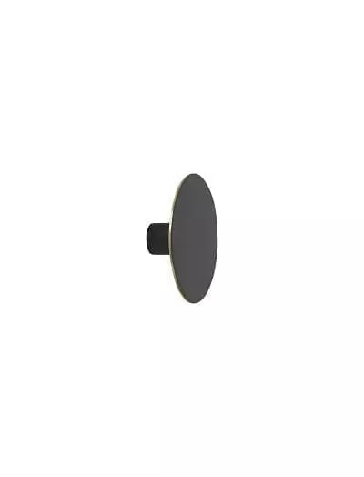 Patère métal cercle noir grand modèle FERM LIVING chez 1001 Patères