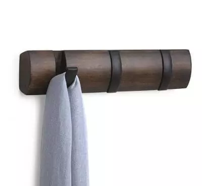 Porte manteau design 3 patères métal UMBRA noir chez 1001 Patères