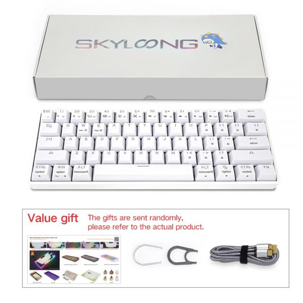 Skyloong Mini Portable 60 Mechanical Keyboard Wireless Bluetooth Gateron Mx RGB Backlight Gaming Keyboard GK61 SK61 5 - 60 Keyboard
