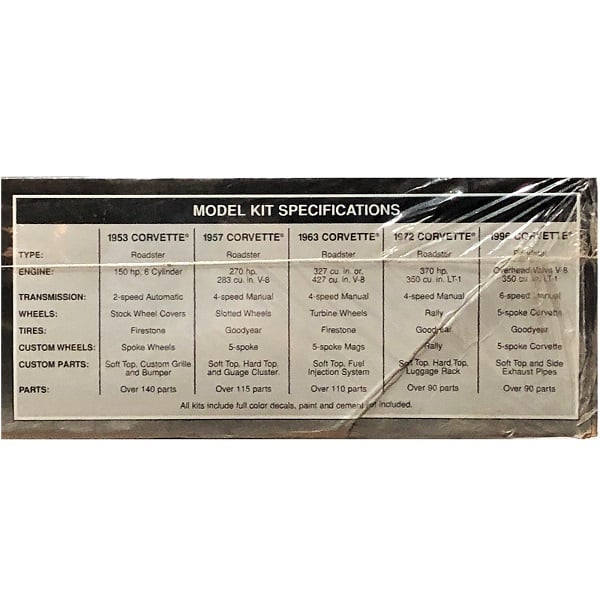5 AMT Ertl Corvette Model Kits | CollectiblesAndMoreInStore