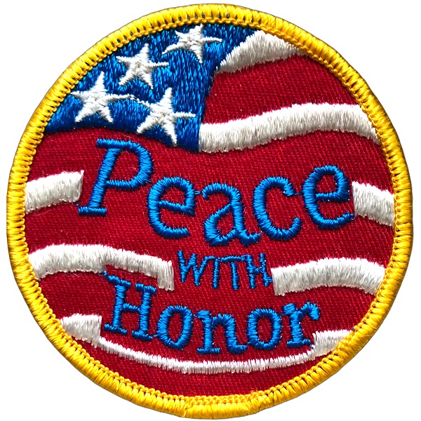 Peace with Honor 70s USA Patch