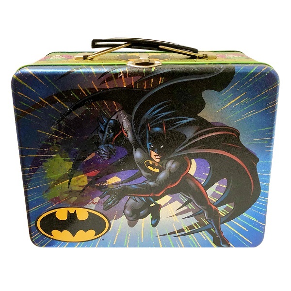 Batman and the Joker Thermos Plastic Lunchbox DC Comics 1982 with Cup USED  - We-R-Toys