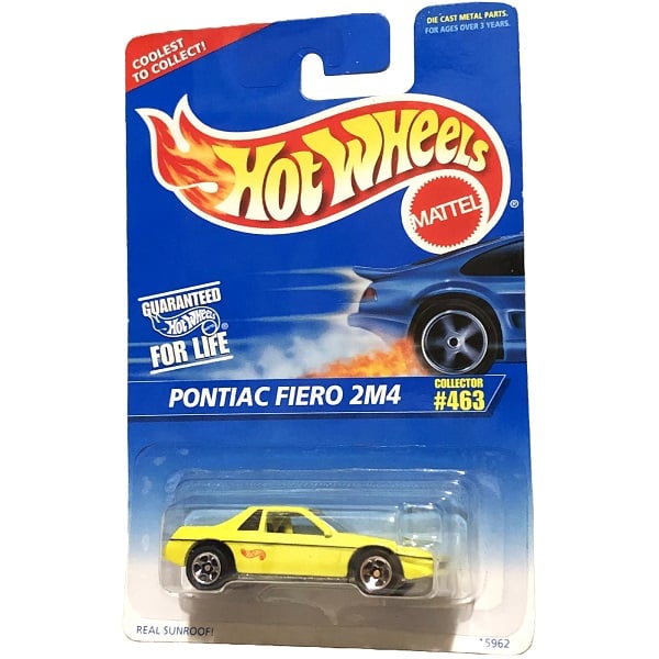 95 Hot Wheels Yellow Fiero 2M4