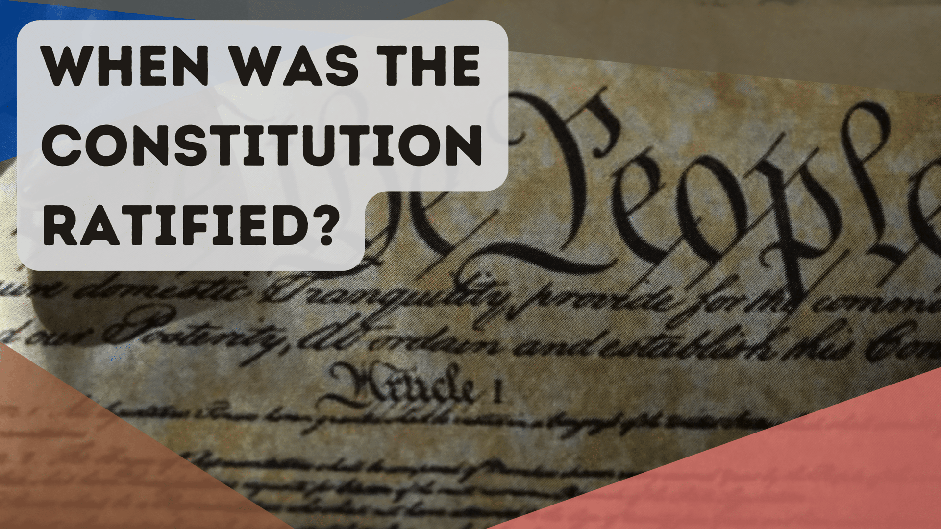 Who Scribed the Constitution of the United States? - Constitution of the  United States