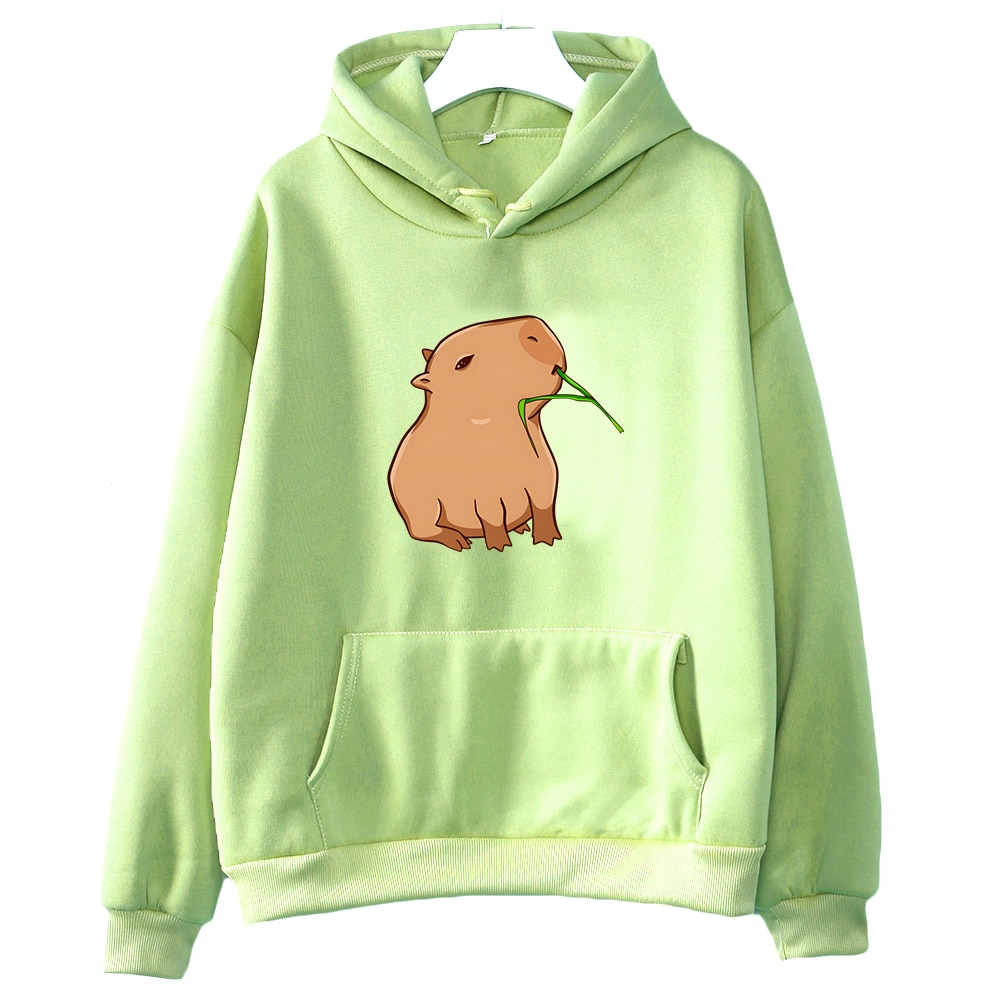 Funny Capybara Print Hoodie Women Men Kawaii Cartoon Tops Sweatshirt for Girls Unisex Fashion Harajuku Graphic 3 - Capybara Plush