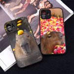 Capybara lovely animal Phone Case matte transparent For iphone 14 11 12 13 mini x - Capybara Plush