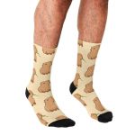 Men s Funny socks Capybara with a leaf Socks harajuku Men Happy hip hop Novelty cute - Capybara Plush