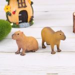 New Simulation MIni Cute Wild Animals Model Capybara Action Figure Children s Collection Toy Gift Simulation 3 - Capybara Plush