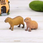 New Simulation MIni Cute Wild Animals Model Capybara Action Figure Children s Collection Toy Gift Simulation 1 - Capybara Plush