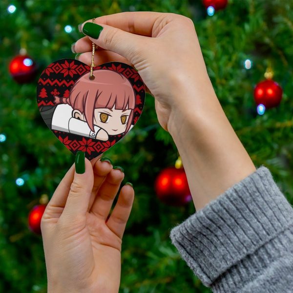 Makima Xmas - Chibi Anime Otaku Gift Kawaii - Holiday Ornaments V1