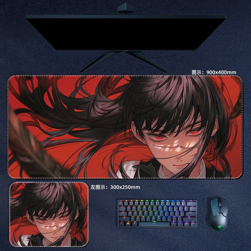 Em promoção! Anime Motosserra Homem De Grande Mouse Pads Makima De Energia  Aki Denji Mousepad De Computador Laptop Gamer Pad Pc Acessórios De Jogos De  Mesa Tapetes