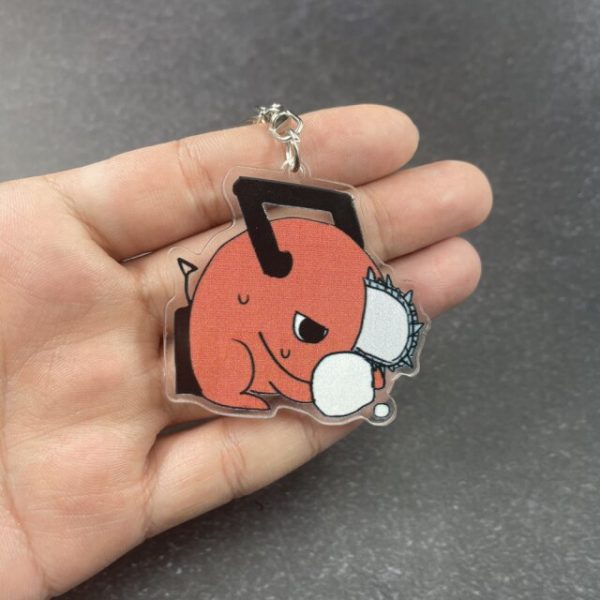 Anime Chainsaw Man Pochita Cosplay Key Chains Two sided Keychain Acrylic Pendant Keyring Prop 1.jpg 640x640 1 - Chainsaw Man Shop