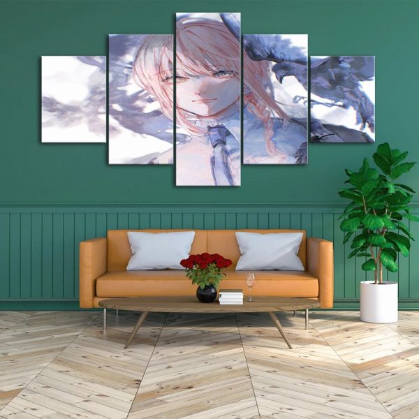 Home Decoration Chainsaw Man Canvas Anime Prints Painting Japan Poster Wall Modern Art Modular Pictures For 3 - Chainsaw Man Shop