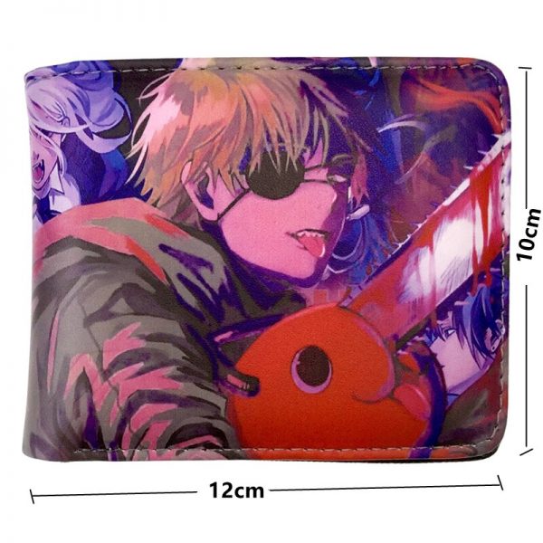 Chainsaw Man Wallets Cute Cartoon Comics Purse Student Game Wallet Credit Card Holder 1 - Chainsaw Man Shop