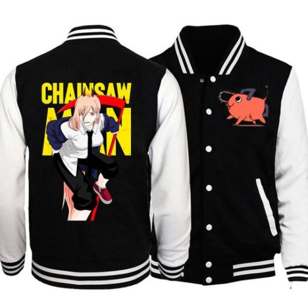 Chainsaw Man Cool Power Baseball Jackets - Chainsaw Man Store CS1310