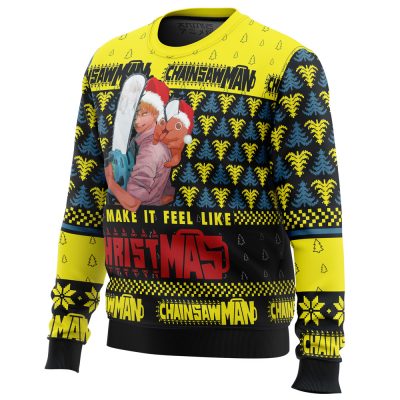 You Make It Fell Like Christmas Chainsaw Man men sweatshirt SIDE FRONT mockup 400x400 1 - Chainsaw Man Shop