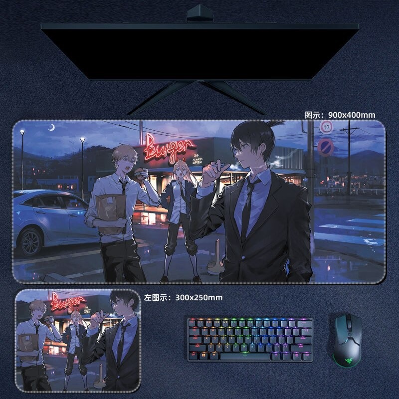 Anime Chainsaw man Large Mouse P 2 - Chainsaw Man Shop