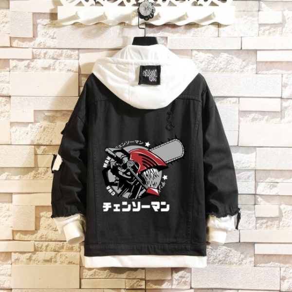 Chainsaw Man Denji Black Denim Jacket - Chainsaw Man Store CS1310