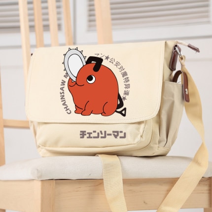 Anime Chainsaw Man Crossbody Canvas Bags School Bag Unisex Messenger Bag Fashion Shoulder Bag - Chainsaw Man Shop