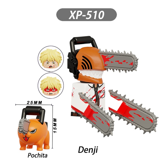 MOC Creative Chainsaws Man Denji Assemble Particles Model Building Blocks Bricks DIY Educational Toys for children 10.jpg 640x640 10 - Chainsaw Man Shop