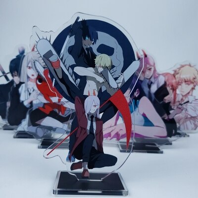 Anime Chainsaw Man 15cm Cosplay Acrylic Figure Stand Figure 7294 Kids Collection Toy 2 - Chainsaw Man Shop