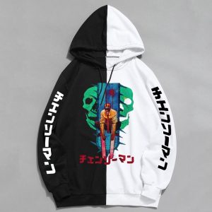 Chainsaw Man Denji and Makima Hoodie Men & Women Manga Hoodie  Back,Pochita,Anime