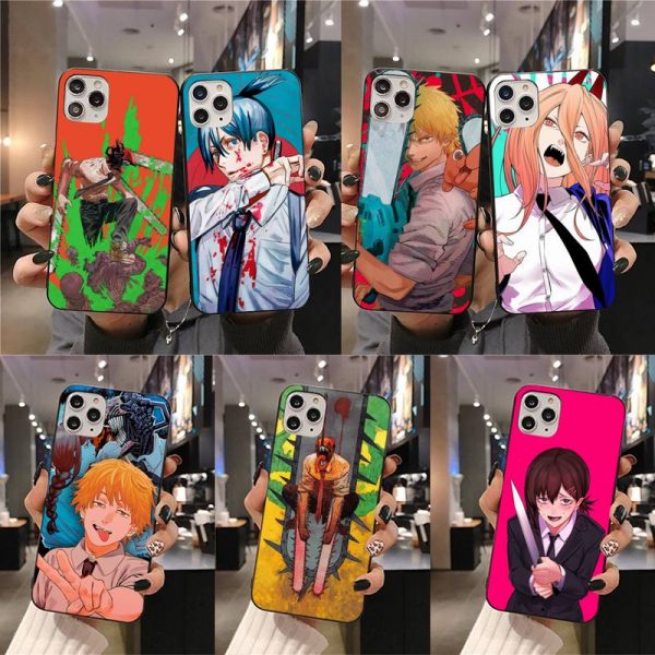 Anime Chainsaw Man Phone Case For iphone 12 11 Pro Max Mini XS Max 8 7 - Chainsaw Man Shop