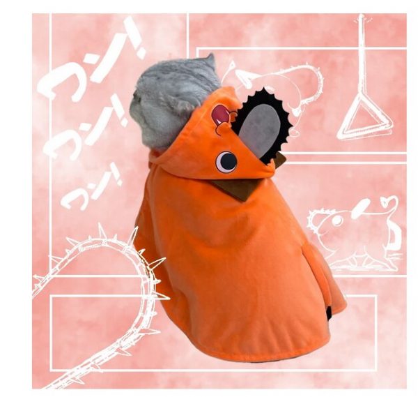 Anime Chainsaw Man Pochita Little Cat Clothes Cloak Hoodie Coat Cosplay Costumes Take Photo Props Dog 3 - Chainsaw Man Shop