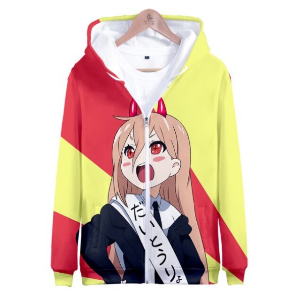 Chainsaw Man Hoodie Sweatshirt Chainsaw Man Zip up 3D Hoody Sweatshirt 2.jpg 640x640 2 - Chainsaw Man Shop