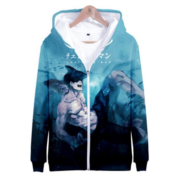 Chainsaw Man Hoodie Sweatshirt Chainsaw Man Zip up 3D Hoody Sweatshirt 16.jpg 640x640 16 - Chainsaw Man Shop