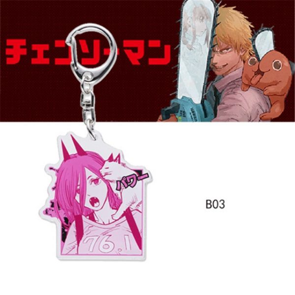 Chainsaw Man Pochita Keychain Cosplay Acrylic Key Chain Pendant Womens Cute Bag Pendant Key Ring Gift 2.jpg 640x640 2 - Chainsaw Man Shop