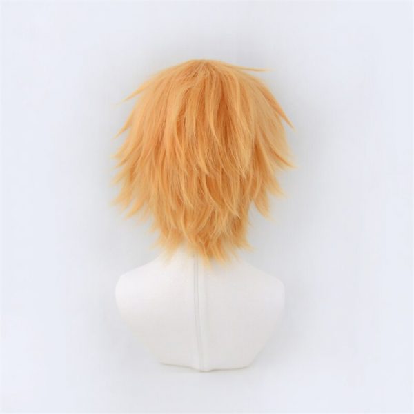 Chainsaw Man Denji Wig Cosplay Costume Golden Short Heat Resistant Synthetic Hair Halloween 3 - Chainsaw Man Shop
