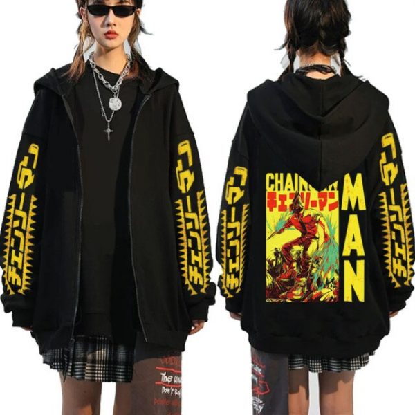 Anime Chainsaw Man Hoodies Men Women Zipper Hip Hop Jackets Streetwear Manga Cosplay Zip Up Sweathirts 8.jpg 640x640 8 - Chainsaw Man Shop
