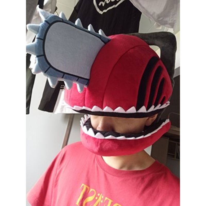 Anime Chainsaw Man Cosplay Prop Denji Helmet Chainsaw Helmet Chainsaw  Cosplay Prop Weapon Halloween Carnival Cosplay Party Mask