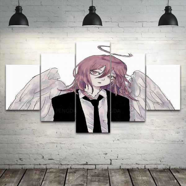 Wall Art Modular Japan Canvas Pictures Home Decor Chainsaw Man Painting Prints Anime Poster Bedside Background 1 - Chainsaw Man Shop