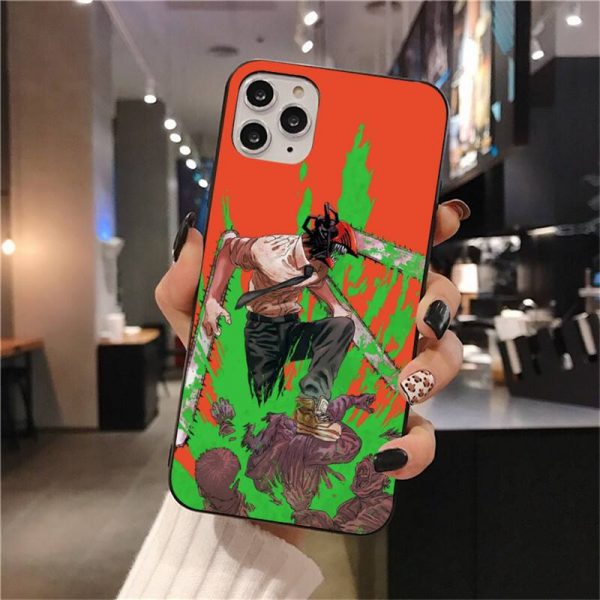 Anime Chainsaw Man Phone Case For iphone 12 11 Pro Max Mini XS Max 8 7 1 - Chainsaw Man Shop