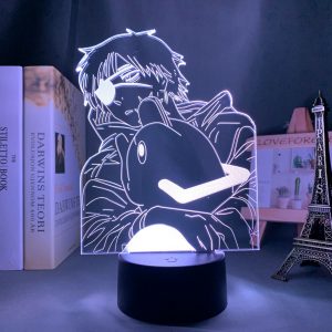 Homem motosserra 3d Led Anime Figura Poder Lava Lâmpada Neon Noite Quarto  De Luz Cama Decor Otaku Xmas Gift Manga Chainsaw