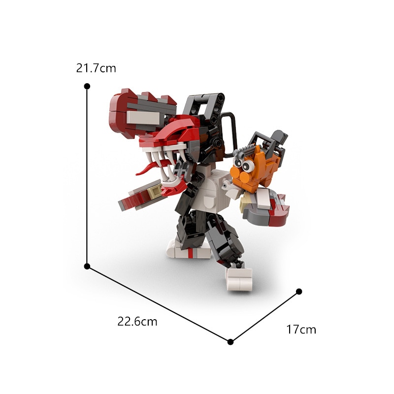 New film and television series chainsaw man of Pochita miniature small particles puzzle blocks children s 4 - Chainsaw Man Shop