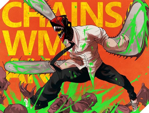 Chainsaw Man Cosplay - Denji Cosplay Prop 95CM PVC Handsaw 2