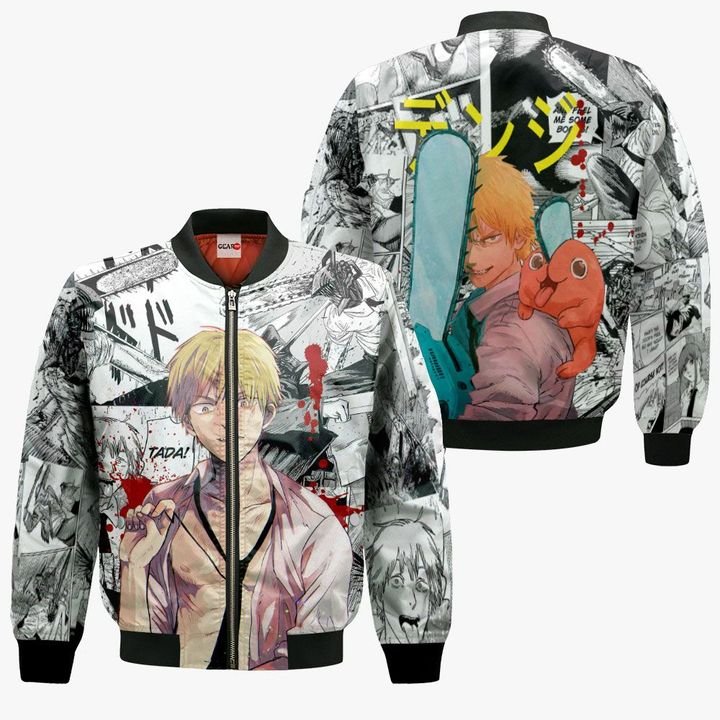 Chainsaw Man Manga Bomber Jacket Chainsaw Man Store CS1310 Chainsaw