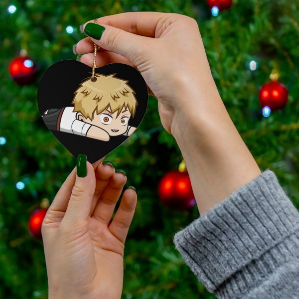 Denji Xmas - Chibi Anime Otaku Gift Kawaii - Holiday Ornaments V2