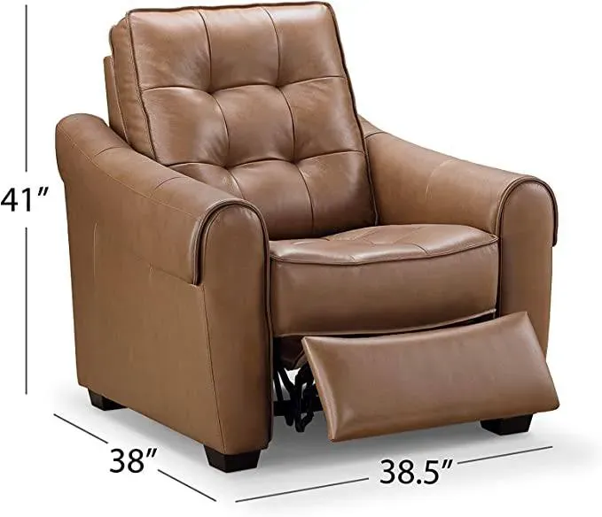 The Top 10 Best TV Recliner Chairs 1 Abbyson Living Leather Power Recliner dimensions