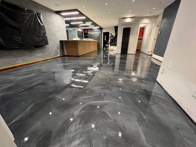 Metallic Epoxy Flooring in Burnaby, Cloverdale, Newton, Whalley ...