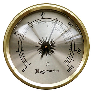 Analog Hygrometers Brass Finish