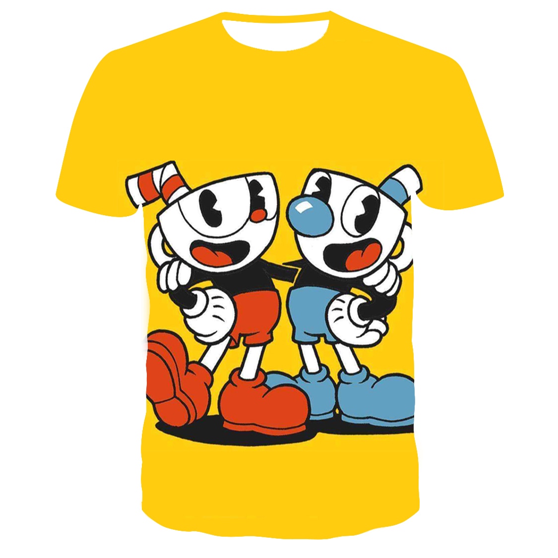 3D Cuphead Mugman Game Kids T Shirt Print Girls Boys Children Tops Kids Clothes Baby Tshirts 2 - Cuphead Plush